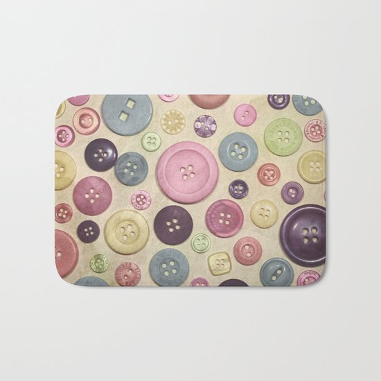 Buttons Bath Mat