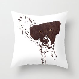 German Shorthaired Pointer Throw Pillow