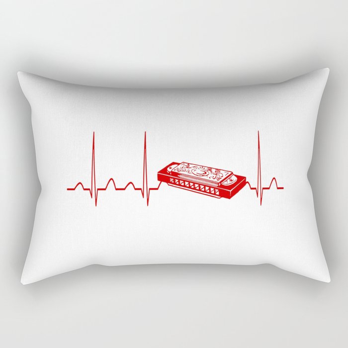 HARMONICA HEARTBEAT Rectangular Pillow