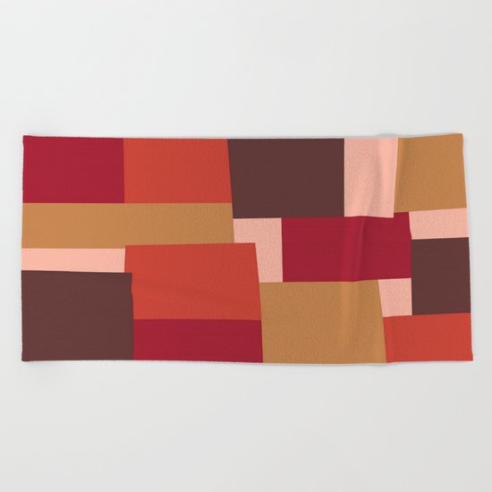 Squares Beach Towel