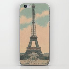 Vintage Eiffel Tower Paris France iPhone Skin