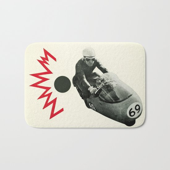 Motorcycle Madness Bath Mat