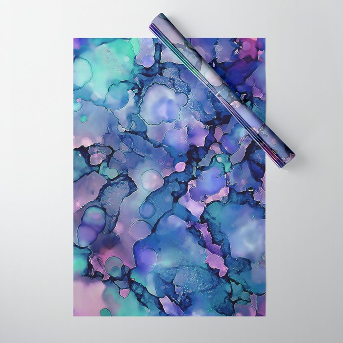 Abstract Alcohol Ink Painting 2 Wrapping Paper By Klaraacel Society6