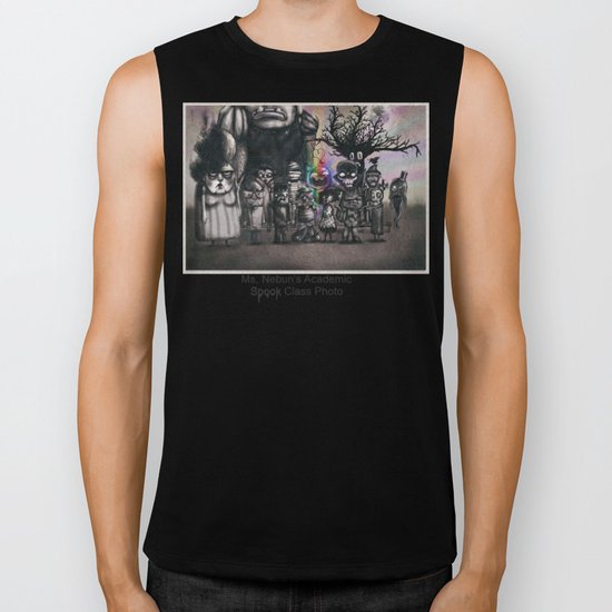 Ms. Nebun's Academic Spook Class Photo Biker Tank