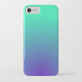 green and blue gradation iPhone Case
