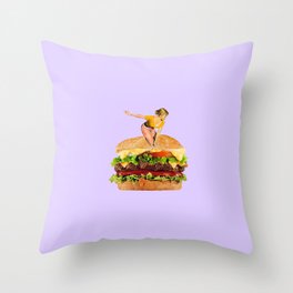 love at first bite 2 lavender Throw Pillow
