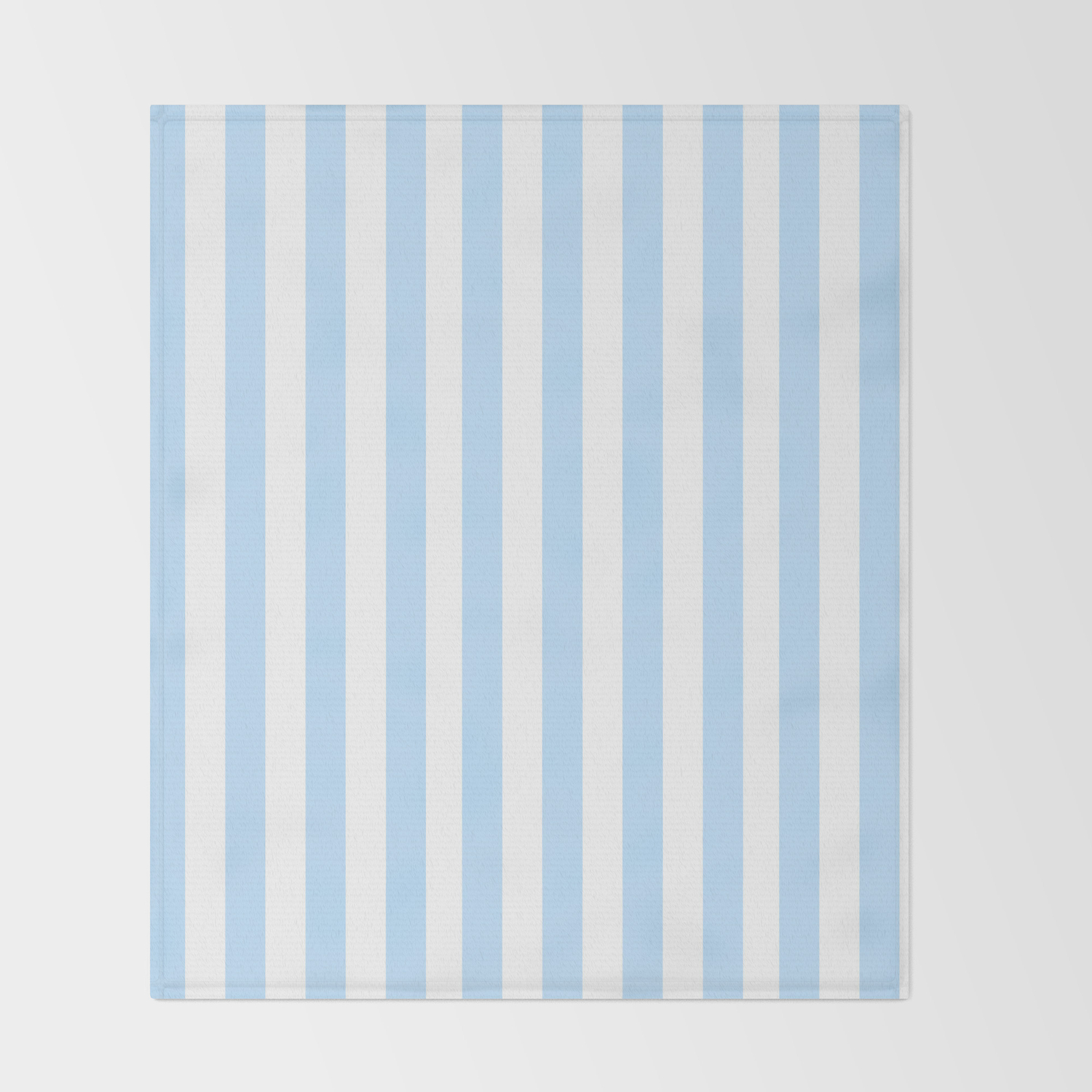Classic Seersucker Stripes In Blue White Throw Blanket By Elliottdesignfactory Society6