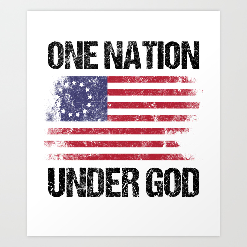 Флаг Бетси Росс. One Nation under God. One Nation under God картина.
