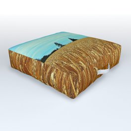 Wheat Field Outdoor Floor Cushion | Farm, Food, Color, Wheat, Landscape, Harvest, Danbythesea, Crop, Princeedwardisland, Society6 