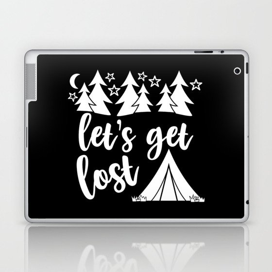 Let's Get Lost Camping Adventure Laptop & iPad Skin