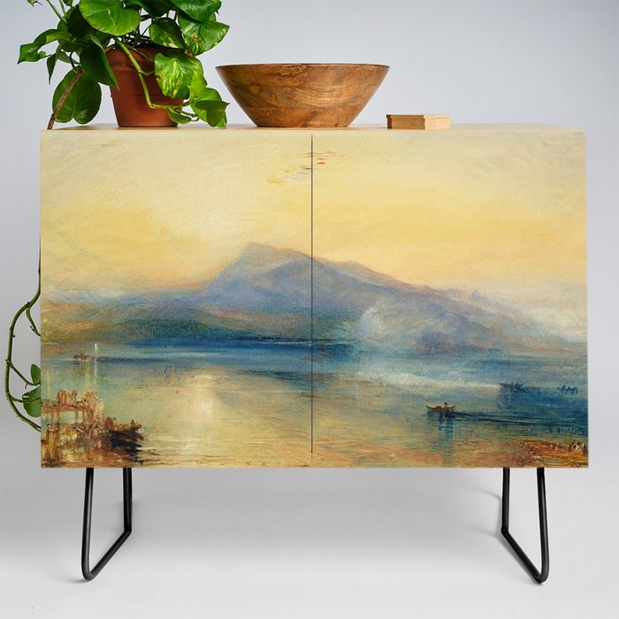 Joseph Mallord William Turner - The Dark Rigi, the Lake of Lucerne, Showing the Rigi at Sunrise Credenza