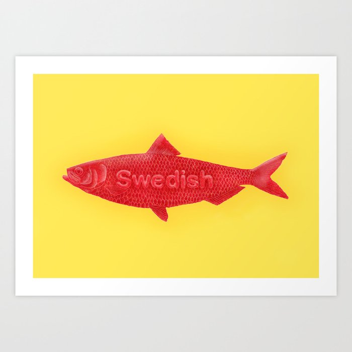 Swedish Fish Art Print