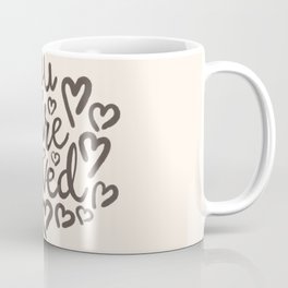 You Are So Loved, Typography, Black and White Mug
