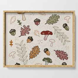 Autumn pattern Serving Tray