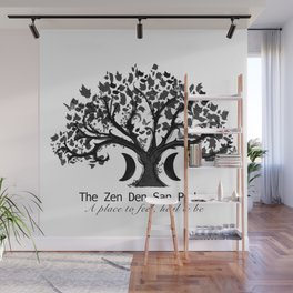 The Zen Den San Pedro Black on White Wall Mural