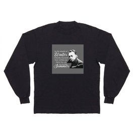 Philosopher Albert Camus pop art gray Long Sleeve T-shirt