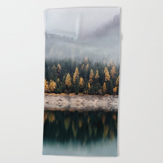 autumn vibes Beach Towel