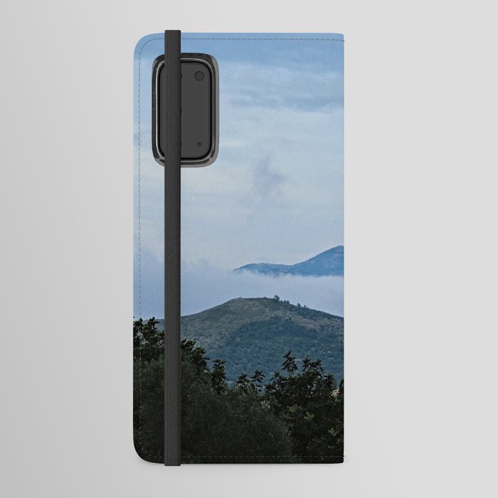 Hills Clouds Scenic Landscape 3 Android Wallet Case