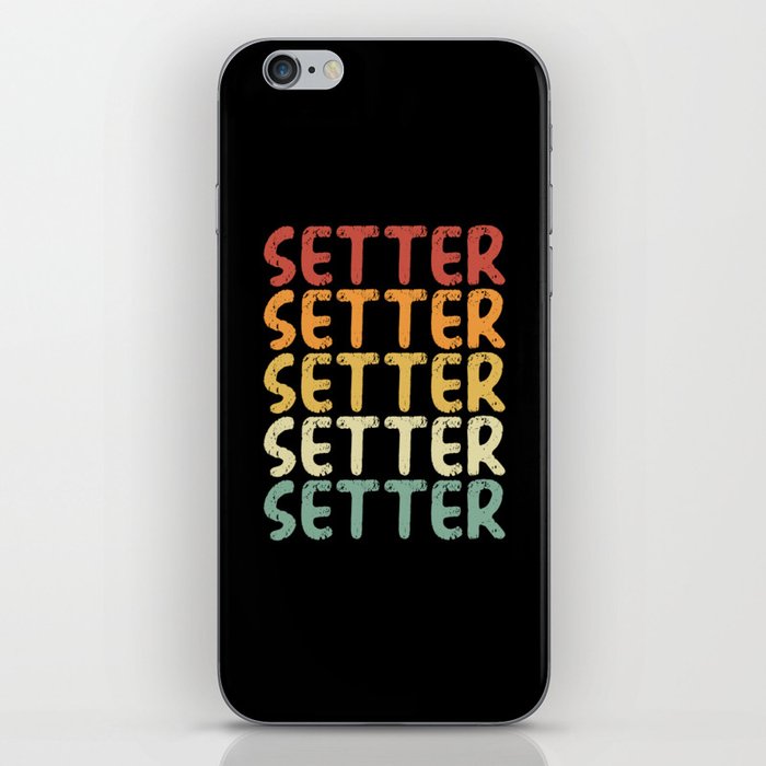 Volleyball setter retro iPhone Skin