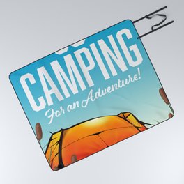 Go Camping for an adventure! Picnic Blanket