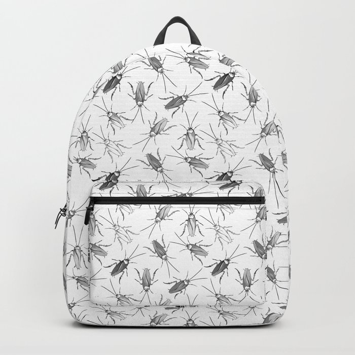 Stylish cockroach in gray Backpack