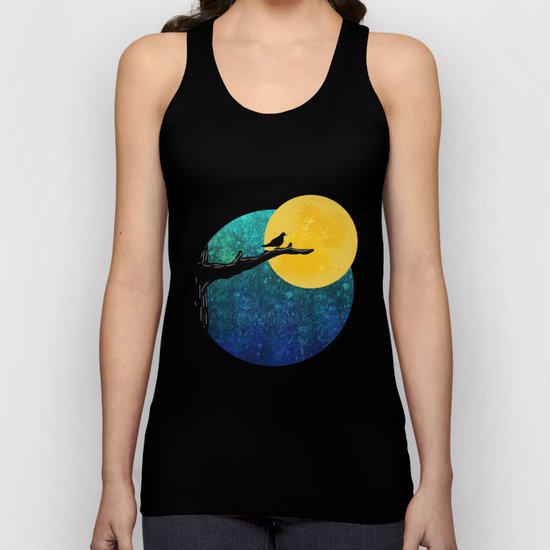 black bird Unisex Tank Top