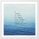 Love so Deep Art Print by saraeshak | Society6