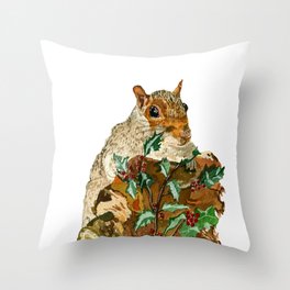 Squirrel Throw Pillow