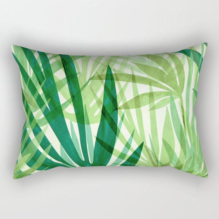 Bali Forest / Abstract Tropical Series Rectangular Pillow