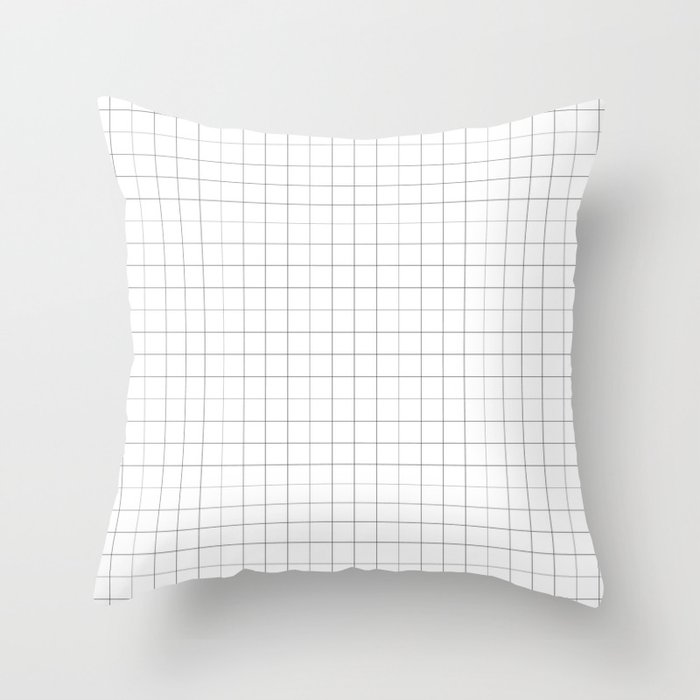 tiny checkered - tout petits carreaux Throw Pillow