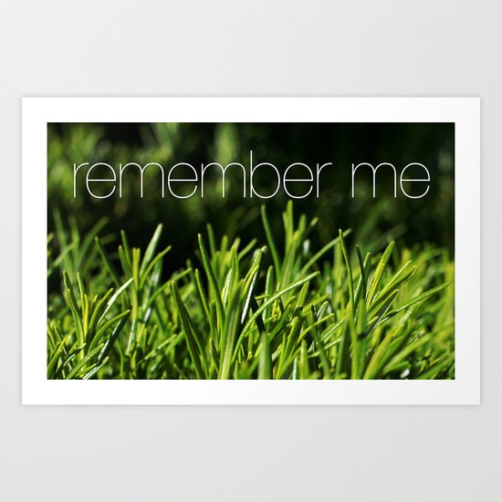 Rosemary for remembrance Art Print