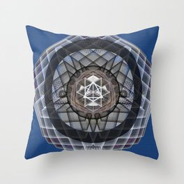 Mastery of the Merkaba Sacred Geometry Meditation Soul Travel Mandala Throw Pillow
