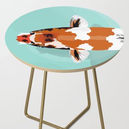 Orange Koi Fish  Side Table
