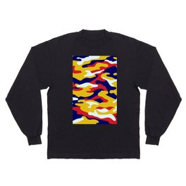 Camouflage Pattern 4 colours(Navy,Red,Yellow) Long Sleeve T-shirt