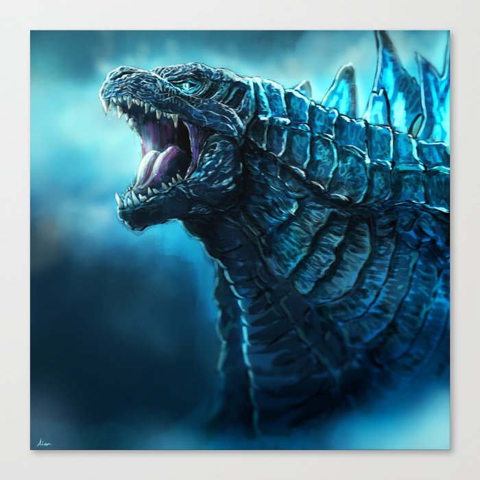 The King of Monsters - Godzilla Canvas Print