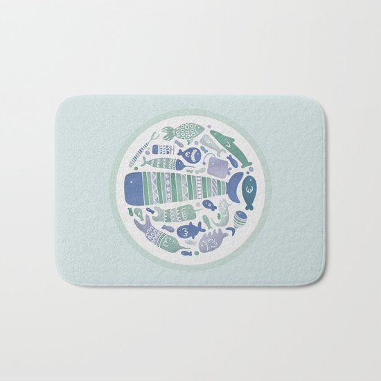 Little Fishes Bath Mat