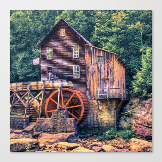 Old Mill In Beckley West Virginia Canvas Print By