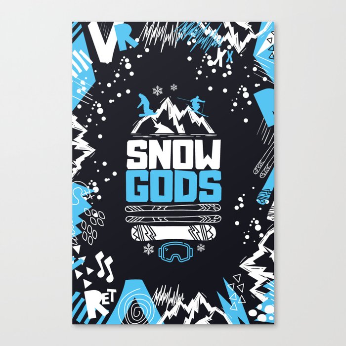 Snow Gods Winter Sports Canvas Print