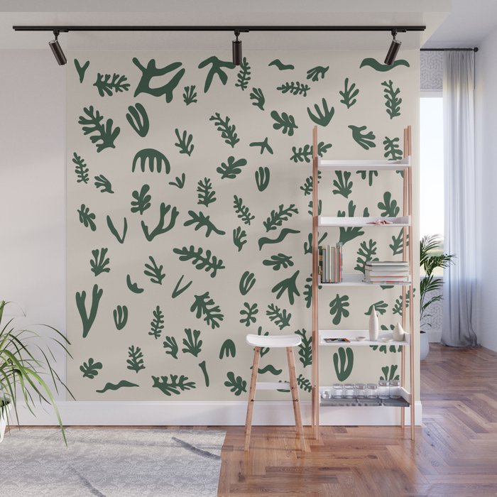 Matisse seaweed Ivy Moondust Wall Mural