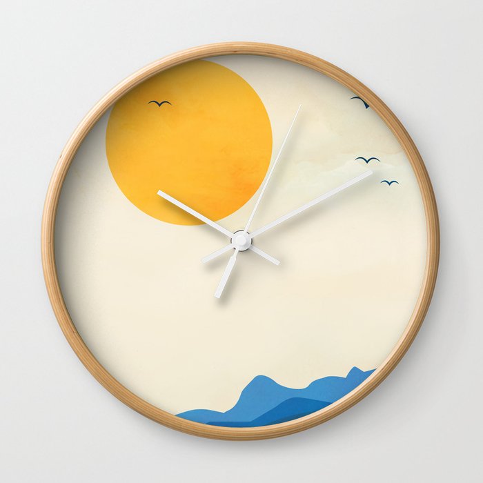 Minimalistic Landscape 11 Wall Clock
