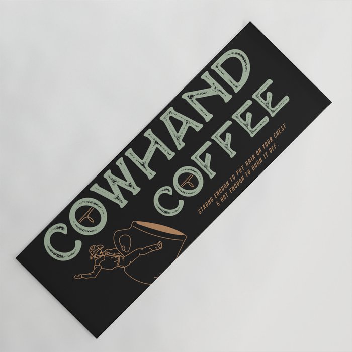 Cowhand Coffee - Vintage Mint & Mauve Yoga Mat
