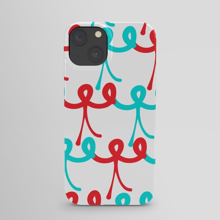 Unity Stick Figures Holding Hands iPhone Case