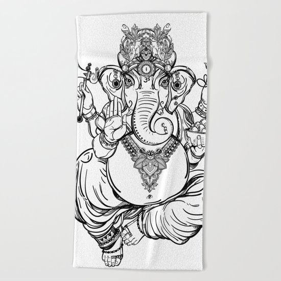 Lord Ganesha Beach Towel