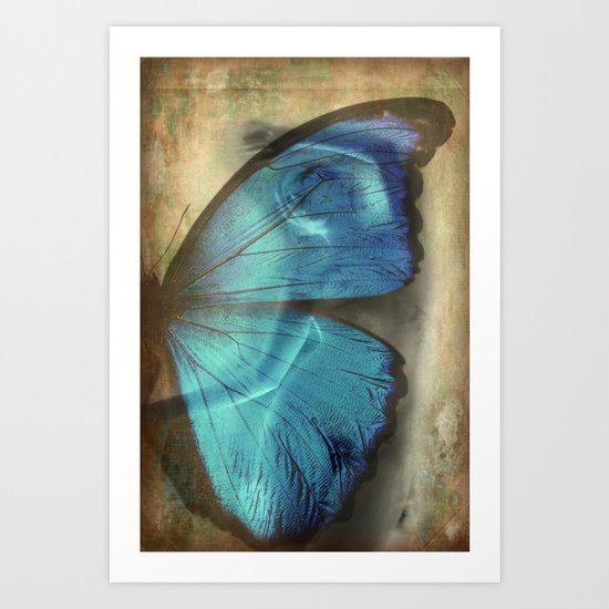 Lady Butterfly Art Print