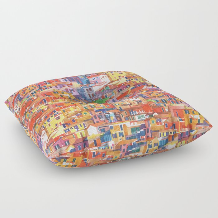 Seamless Cinque Terre Floor Pillow