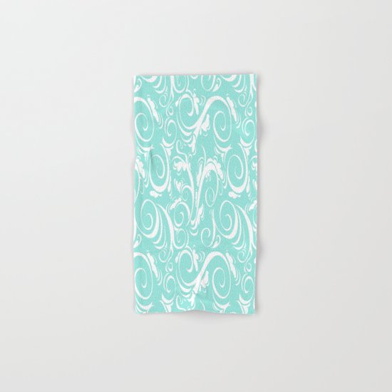 Floral Tiffany Blue Hand & Bath Towel