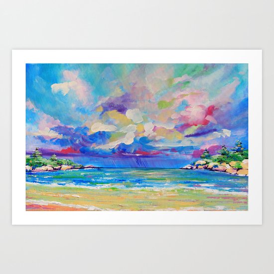 Storm over Alma Art Print