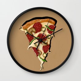 Pizza slice Wall Clock