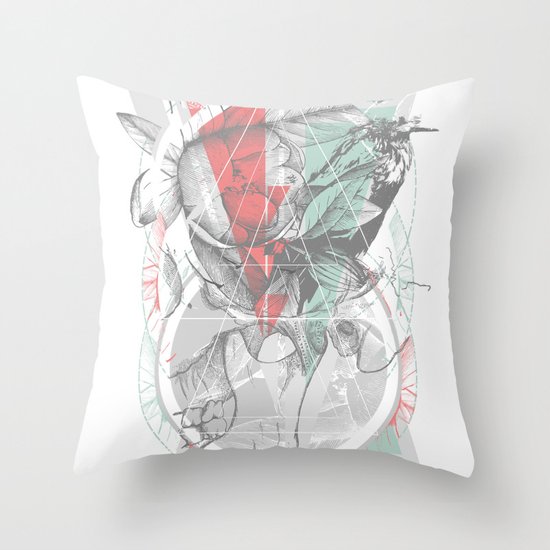 flour·ish Throw Pillow