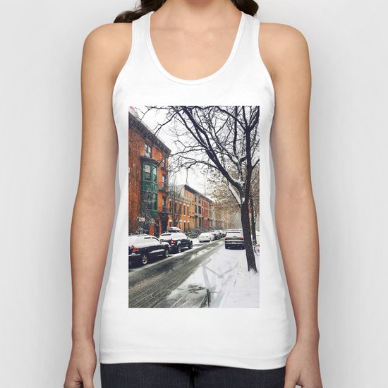 Brooklyn New York City Snow Showers Unisex Tank Top